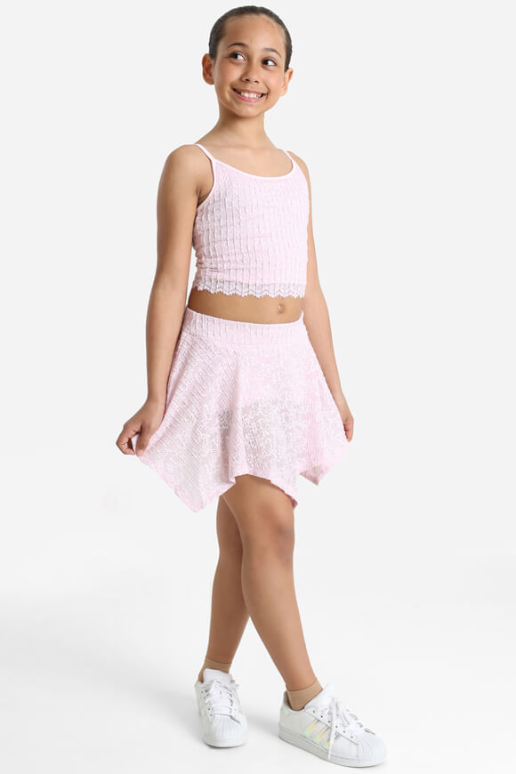 Spitzenrock mit Innenshorts - Pink