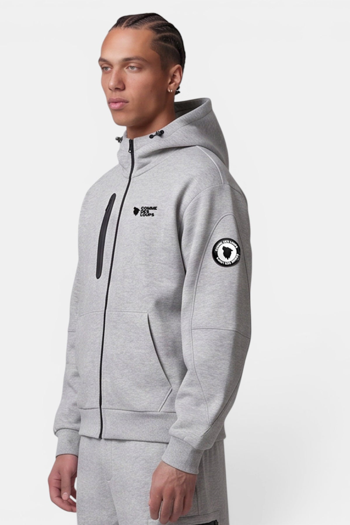 Ragnar sweat zippé à capuchon - Grey Heather