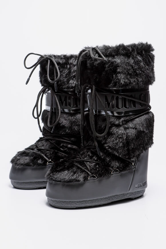 Icon faux fur snow boots - Black