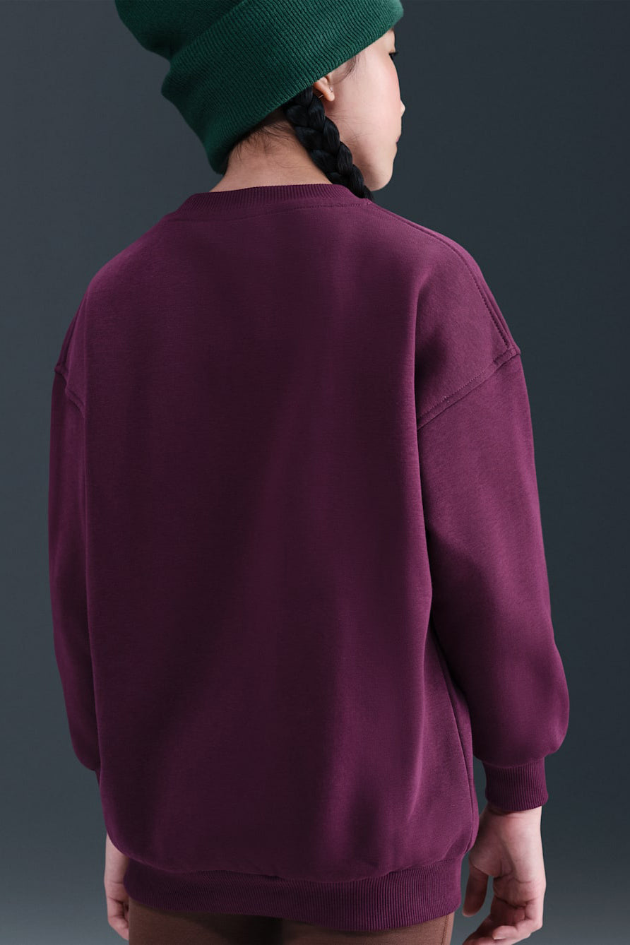 Sportswear Club Fleece sweatshirt ample - Bordeaux
