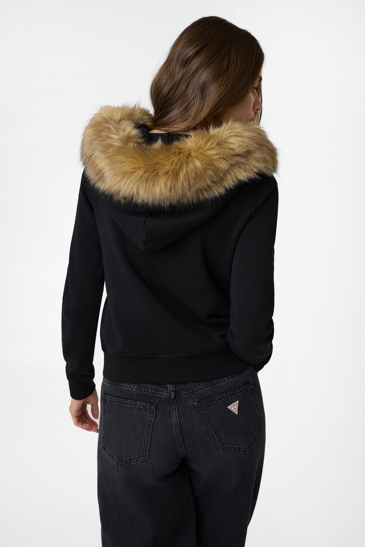 Kapuzensweatjacke - Jet Black