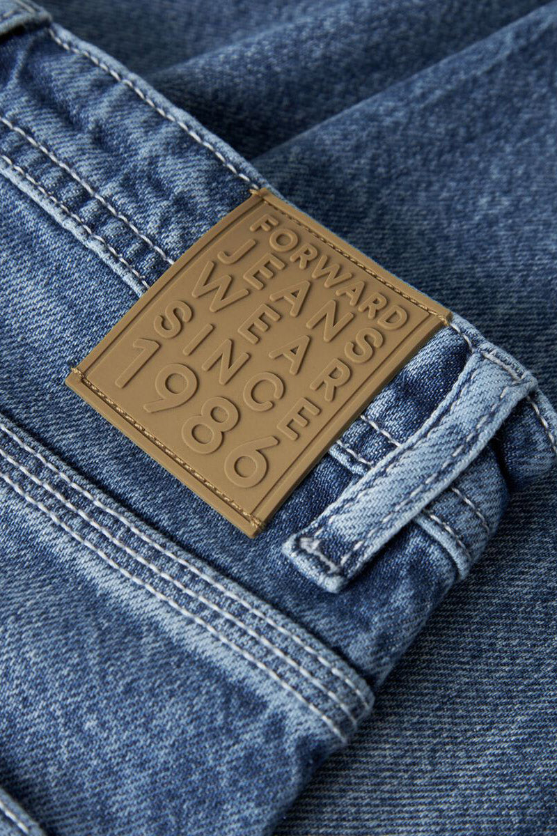 NKMYRAN jean loose fit - Medium Blue Denim
