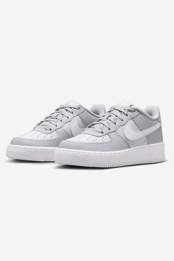 Baskets Air Force 1 - Gris clair + blanc + platine pur