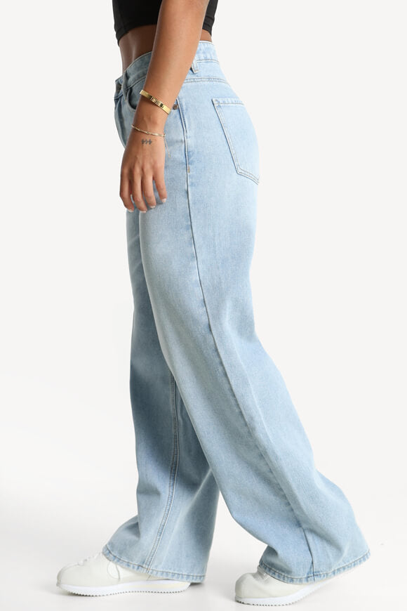 Wide leg jeans - light blue denim