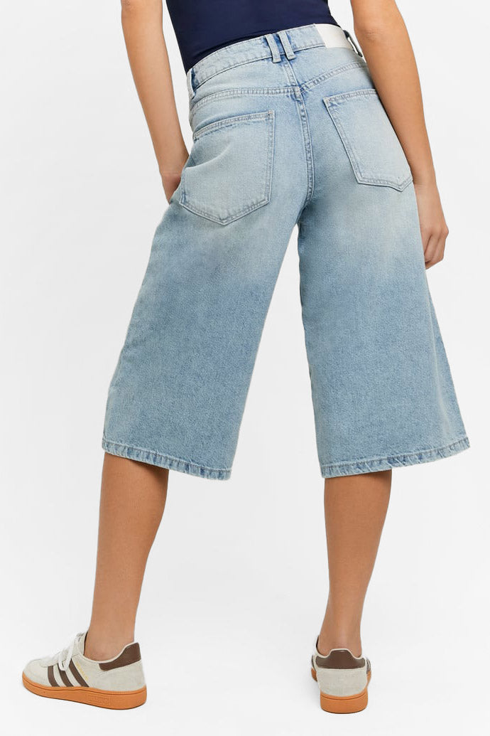Denim bermuda shorts - Light Blue Denim
