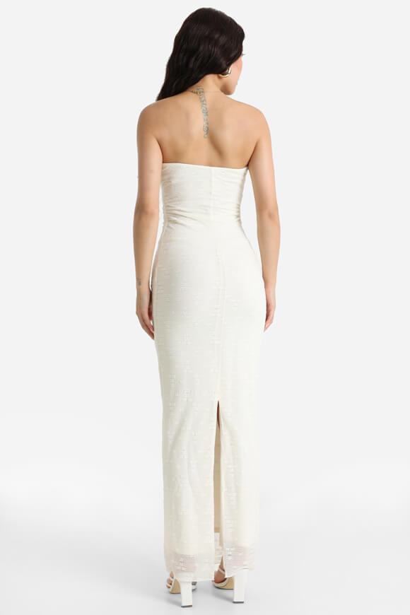 Abito a fascia in pizzo - Ecru