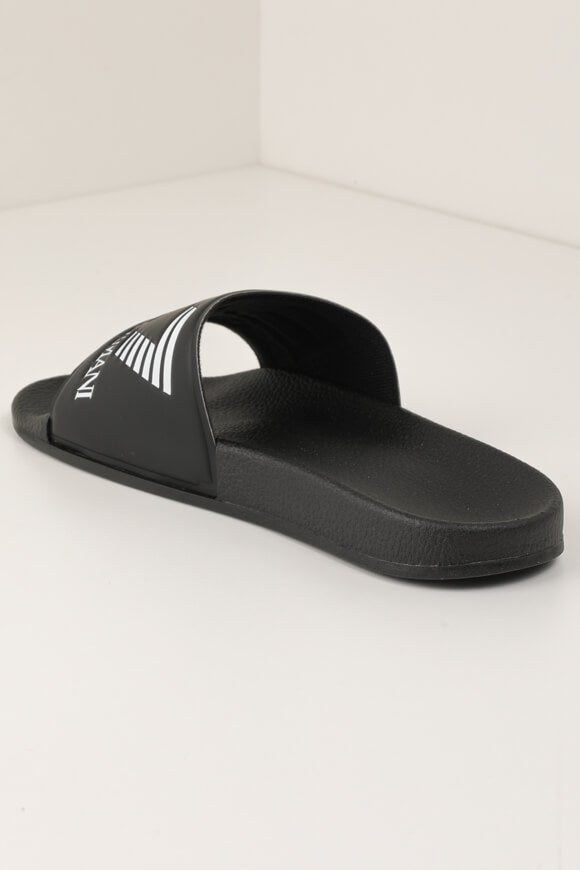 Pantoletten - Schwarz + Weiss