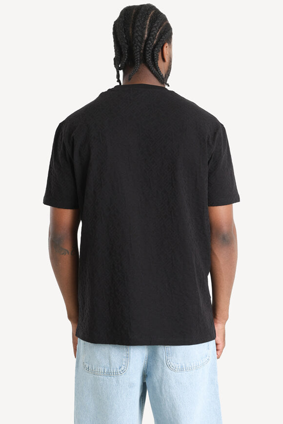 Strukturiertes T-Shirt - Black