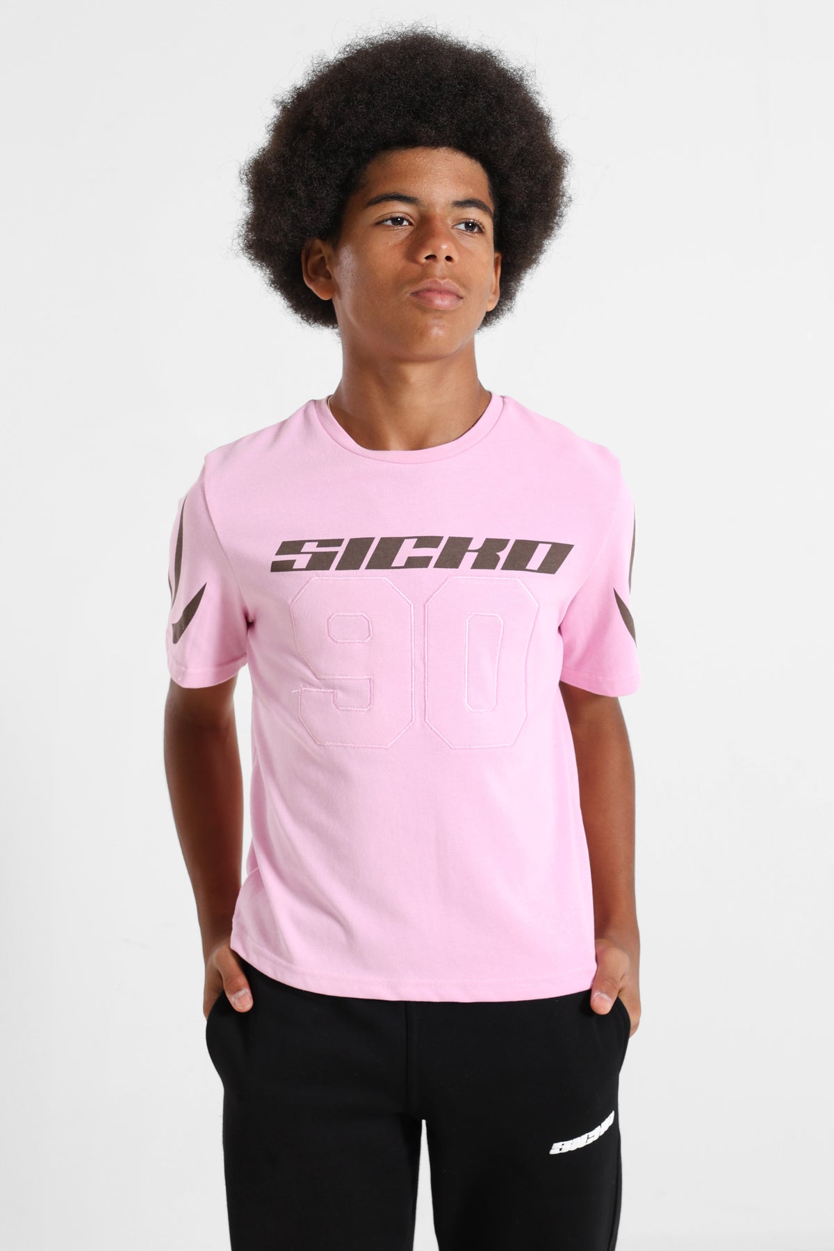 T-Shirt - Pink + Braun