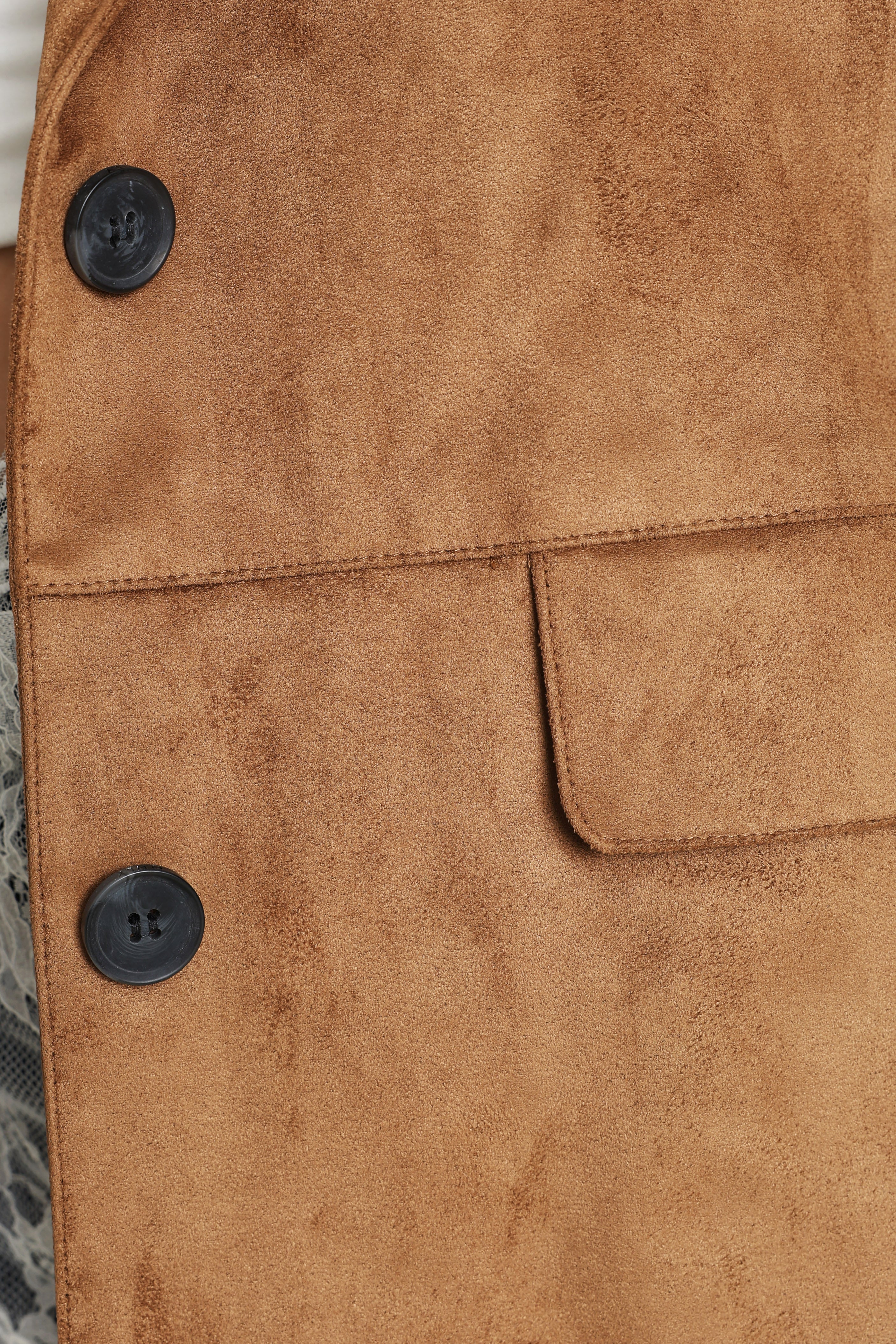 ONLTULIP Kunstwildleder Blazer - Cognac