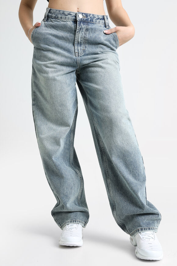 Baggy Jeans - Medium Blau Used