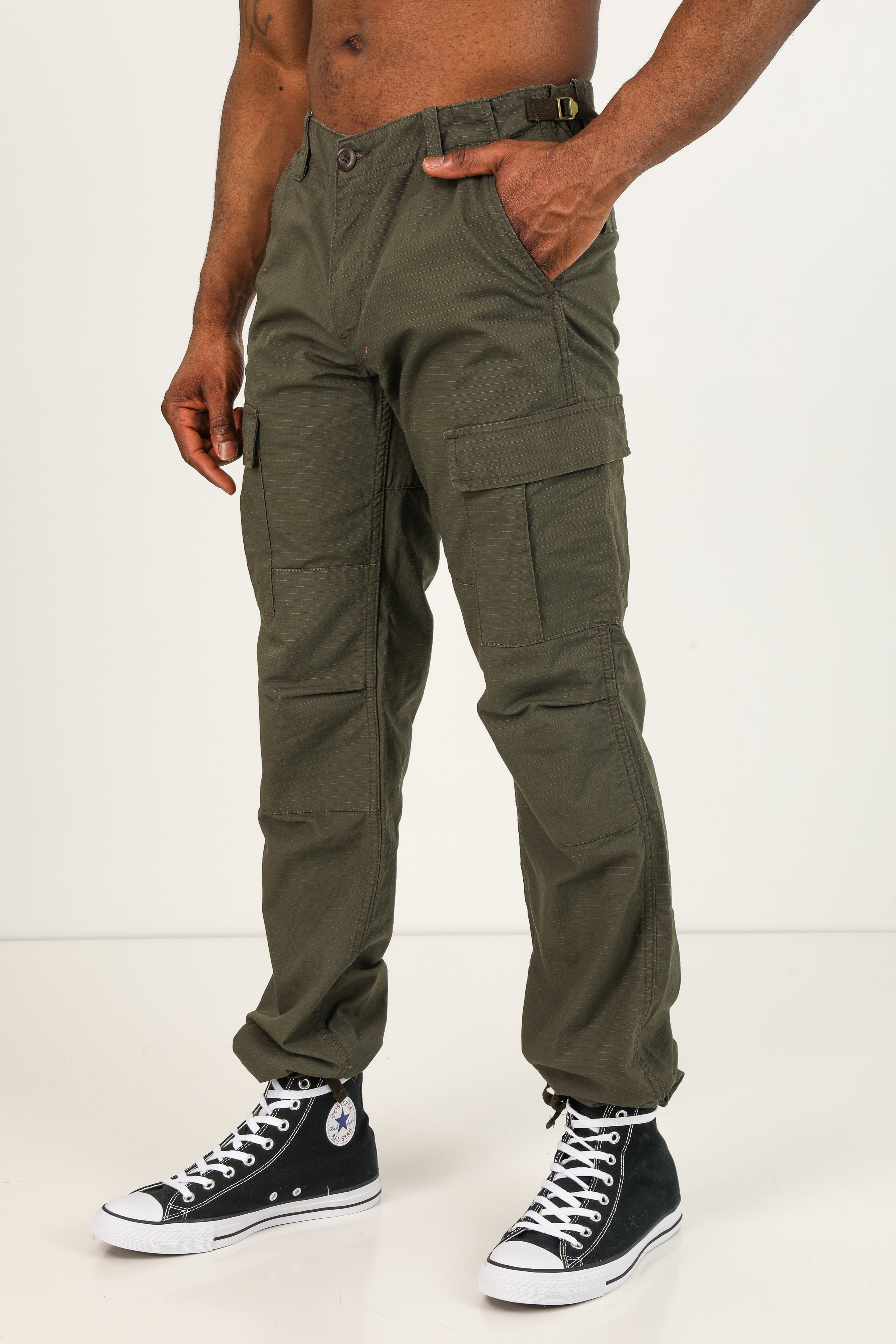 Pantalon cargo - Olive