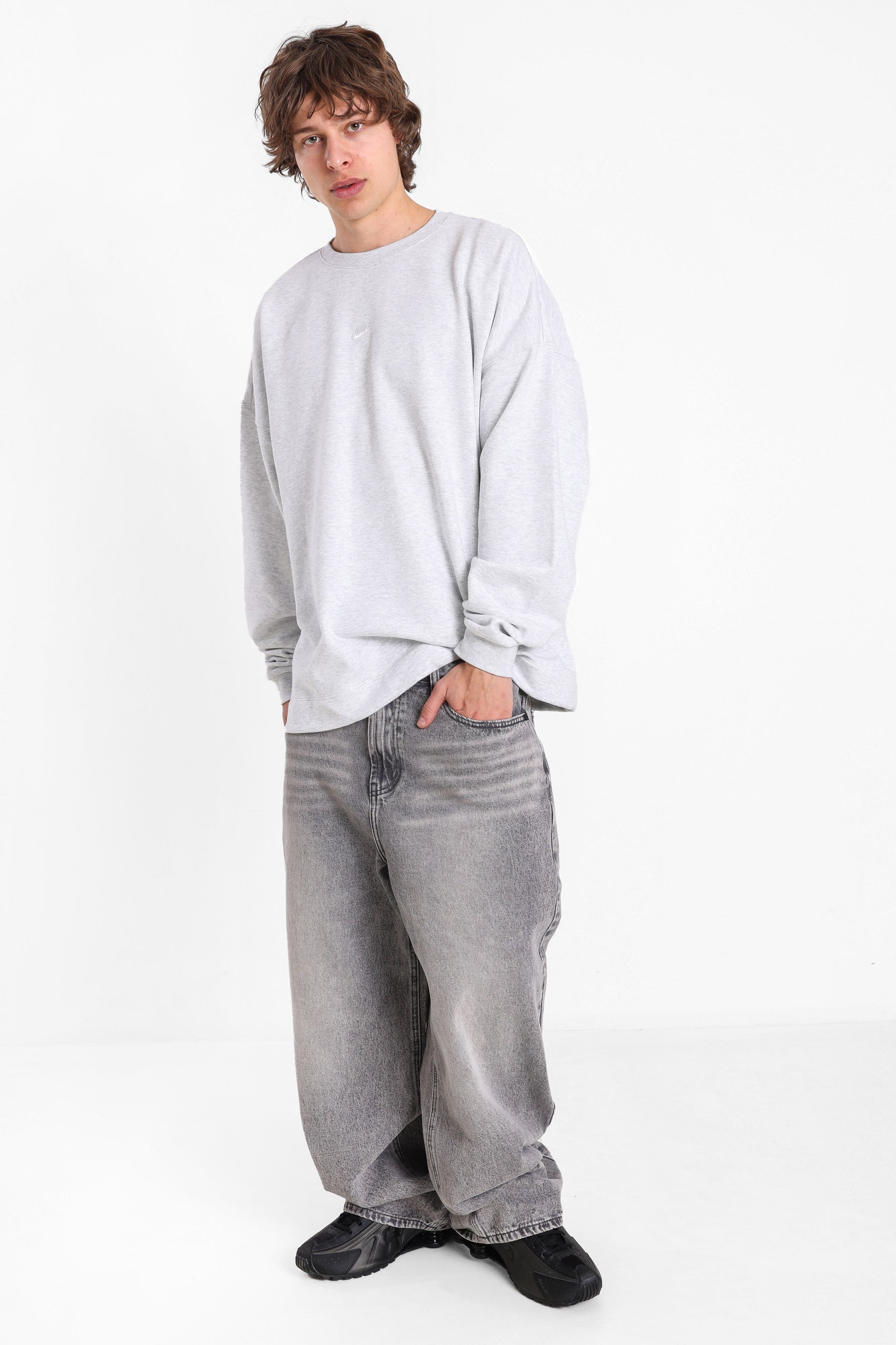 Sportswear Club Oversize Sweatshirt - Birch Heather