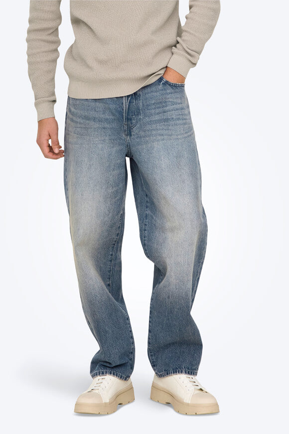 Jeans Fade Loose Fit L32 - Speciale Blu Grigio