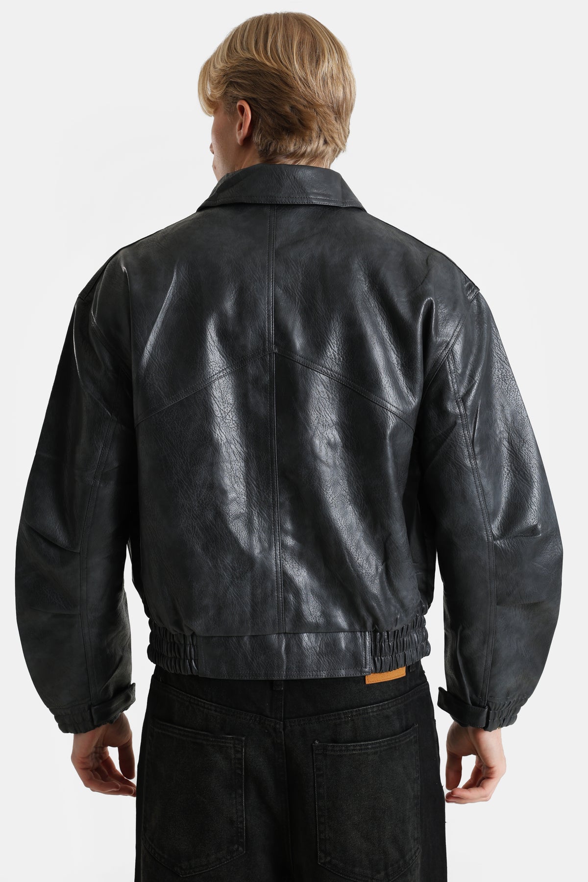 Veste en similicuir - Black Used