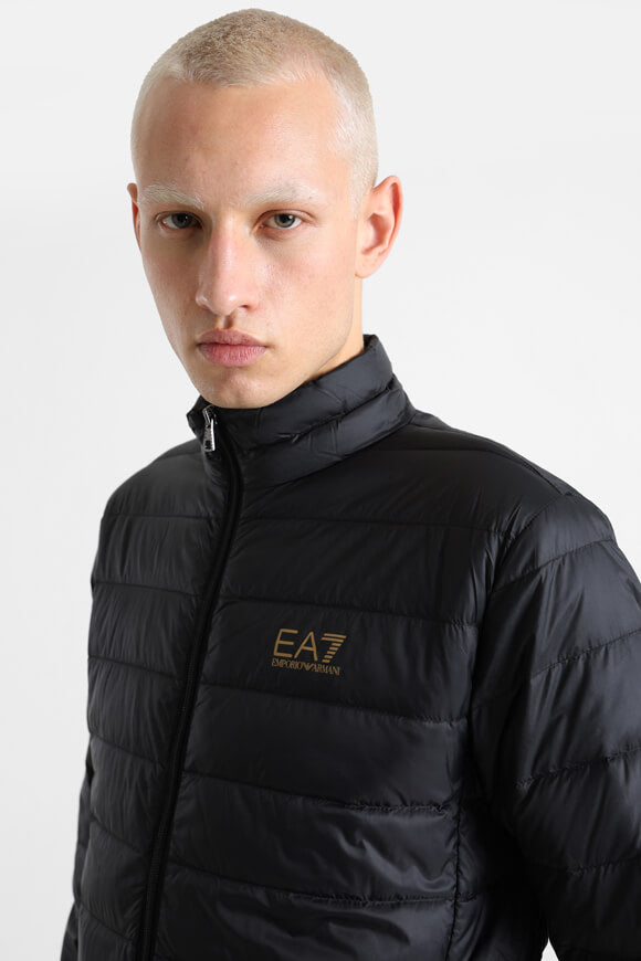 Lightweight puffer down jacket - Black + Gold