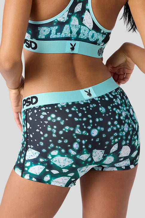 Playboy Panty - Blue/Green