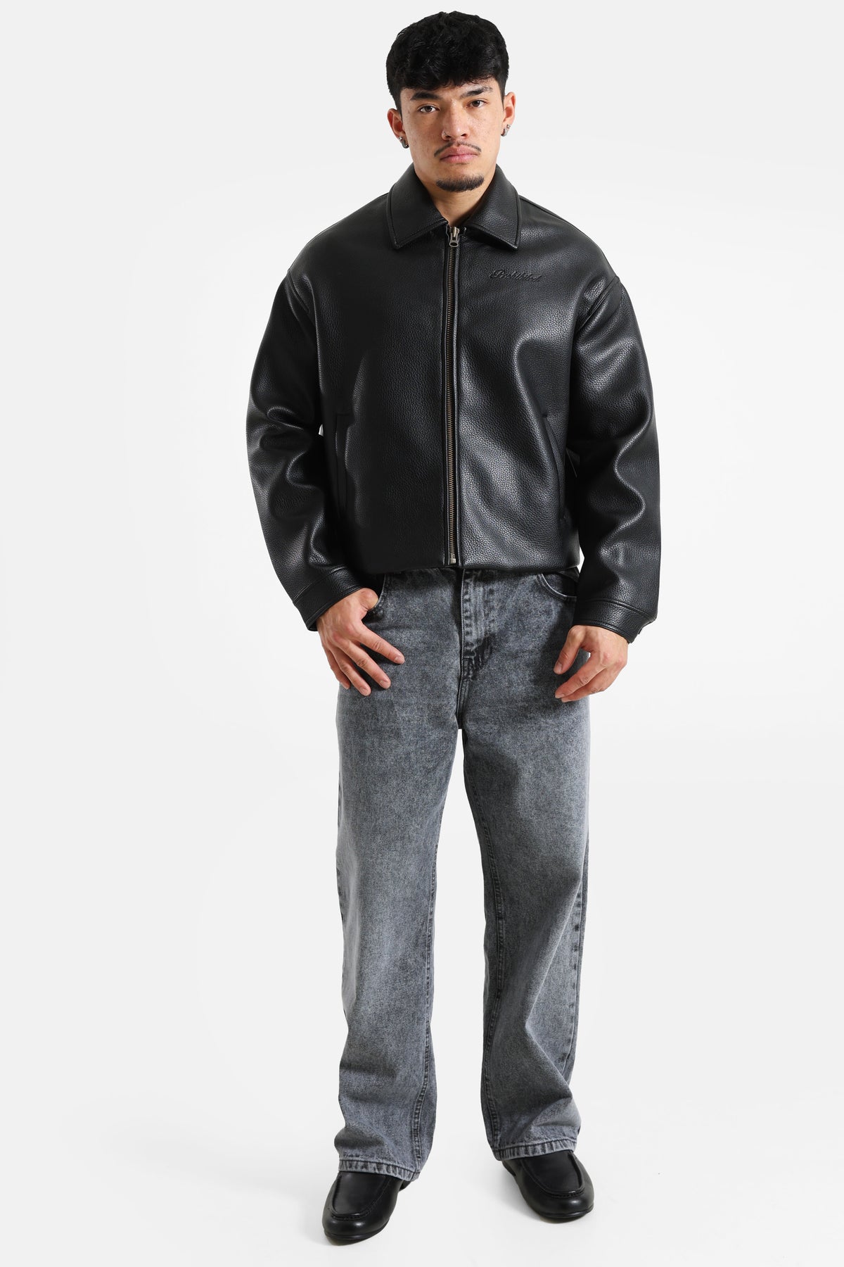 Giacca in ecopelle - Black