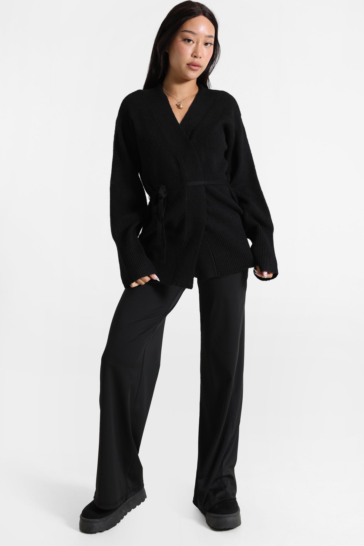 Strickjacke - Schwarz