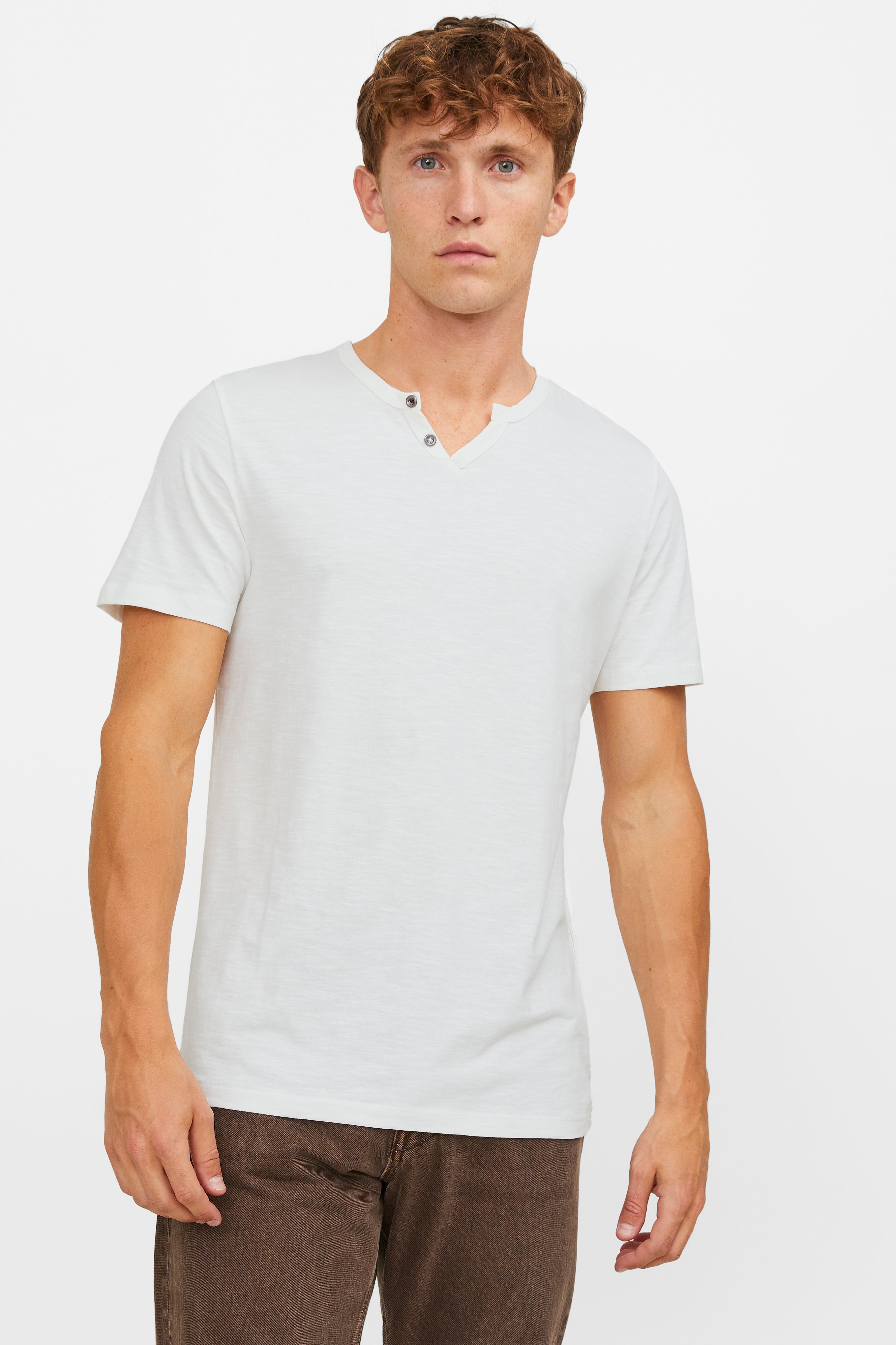 JJESPLIT T-Shirt - Cloud Dancer