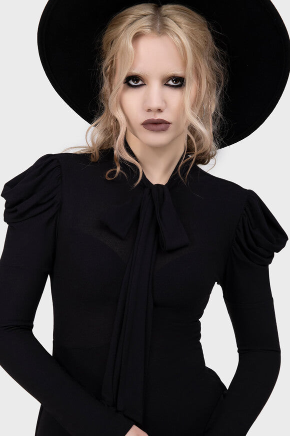 Miniabito Cosmoshade in seersucker - Nero