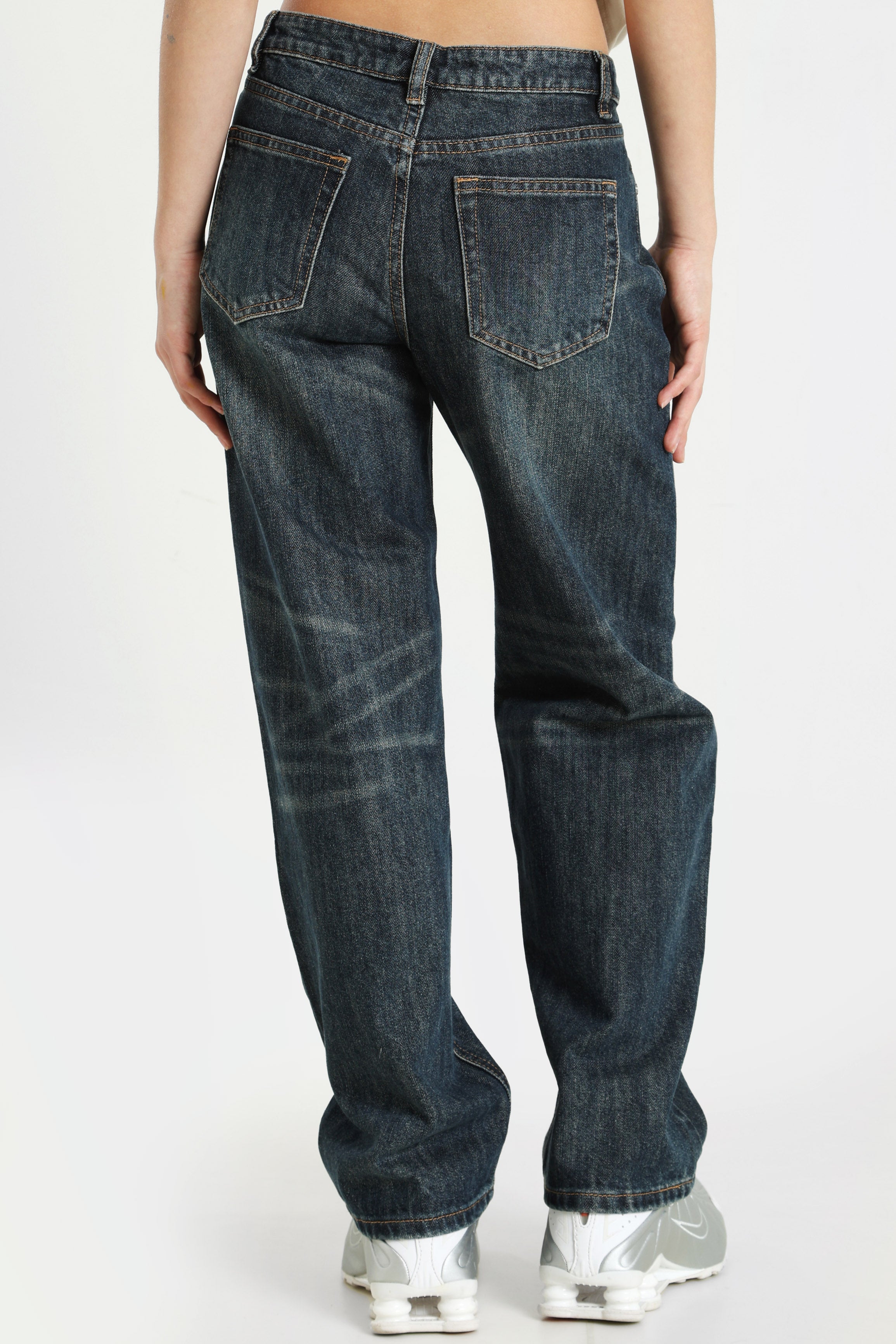 Jeans a vestibilità ampia - Bleu foncé