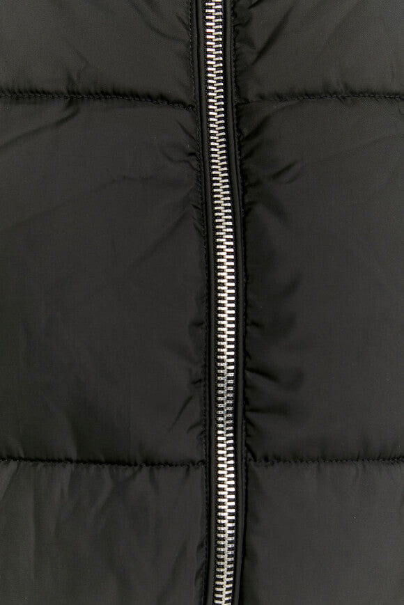 Veste tampon Crop - Noir