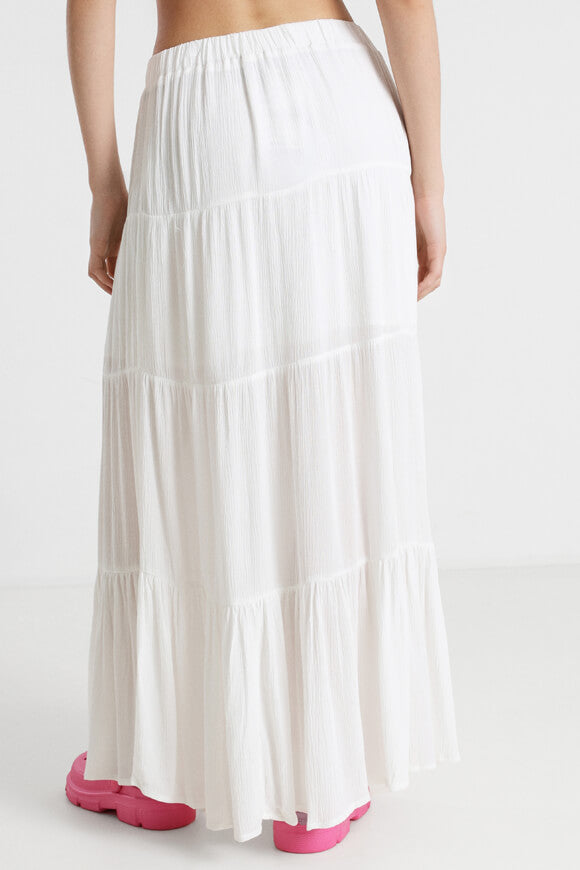 Strukturierter Maxirock - Offwhite