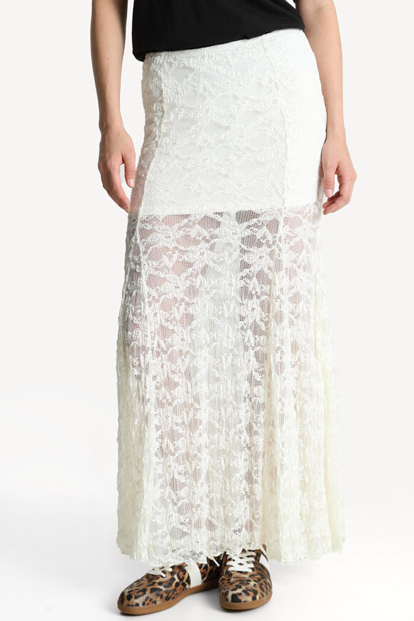 Maxi Spitzenrock - Offwhite