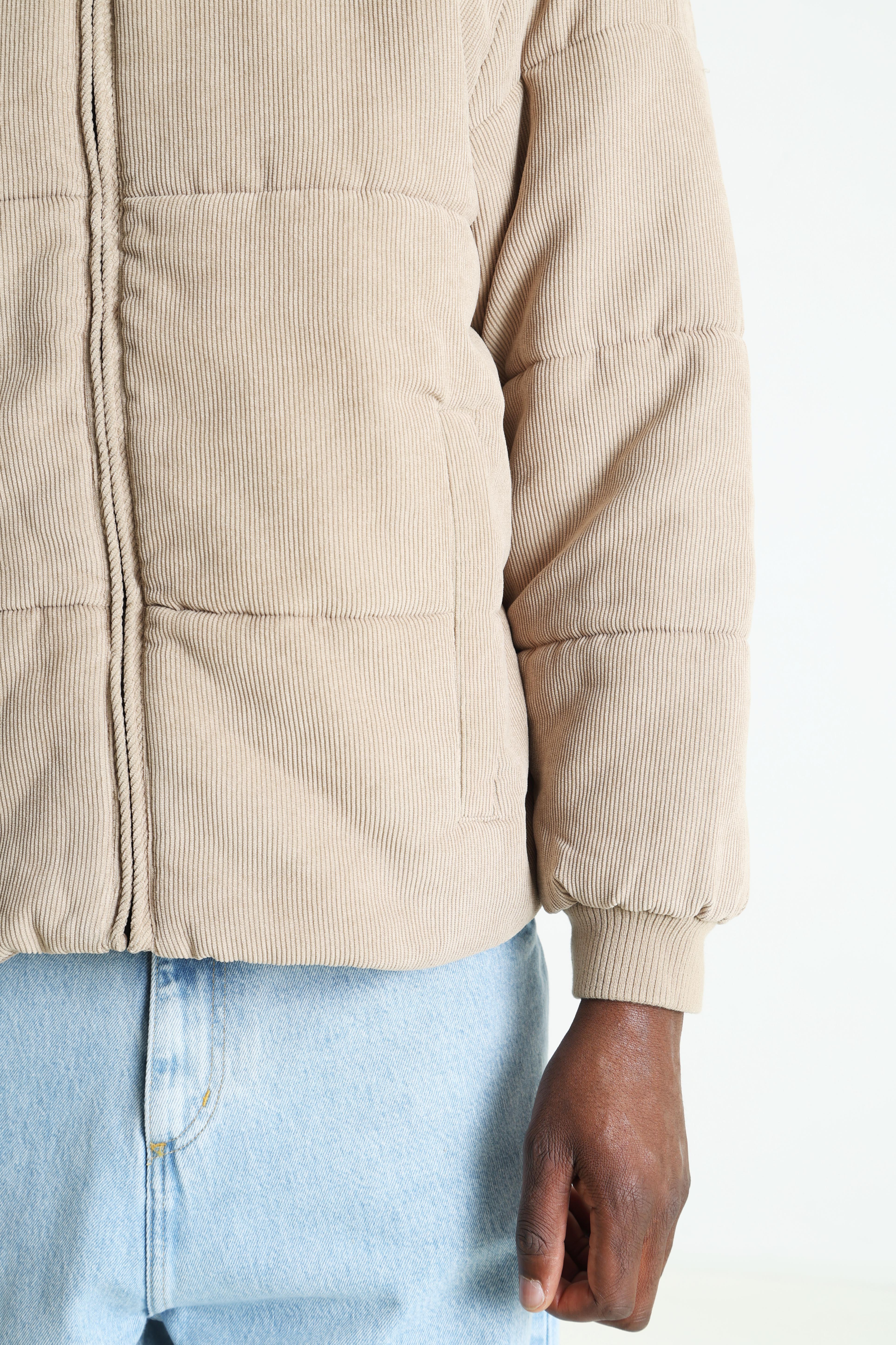 Solin veste matelassée en velours côtelé - Sand