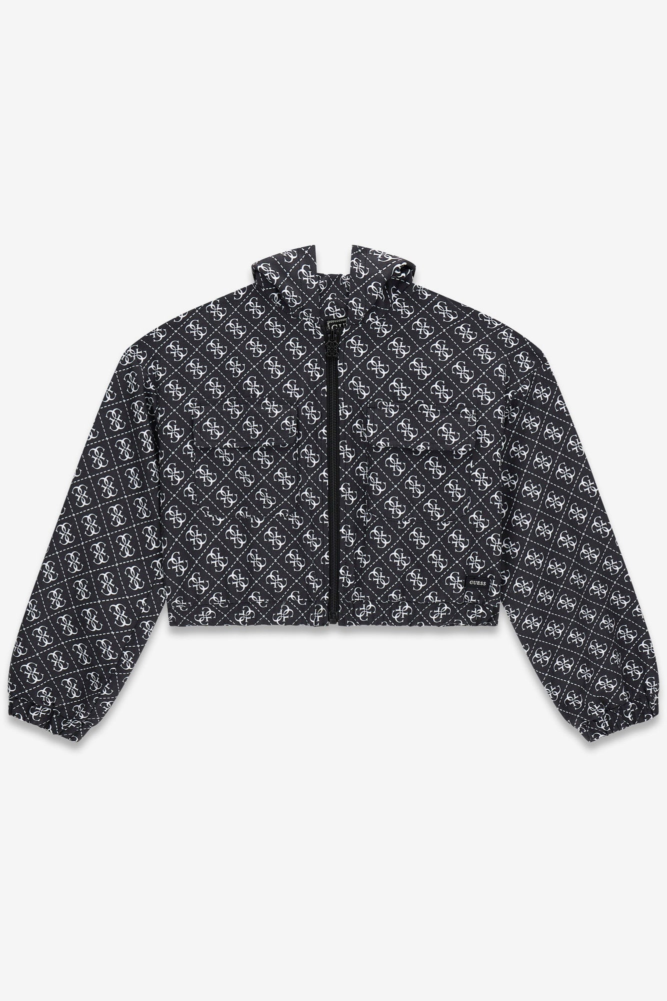 Crop Windbreaker - Black