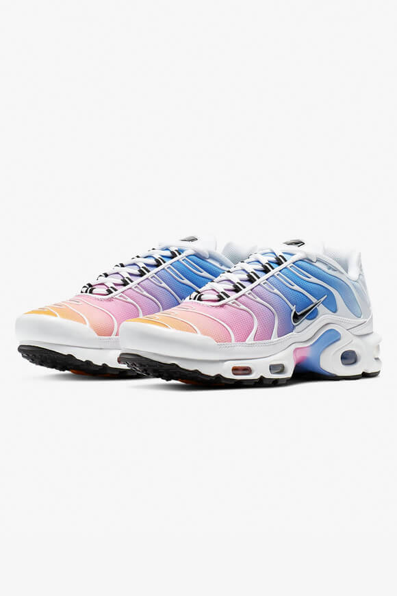 Air Max Plus sneakers - White + Black + University Blue