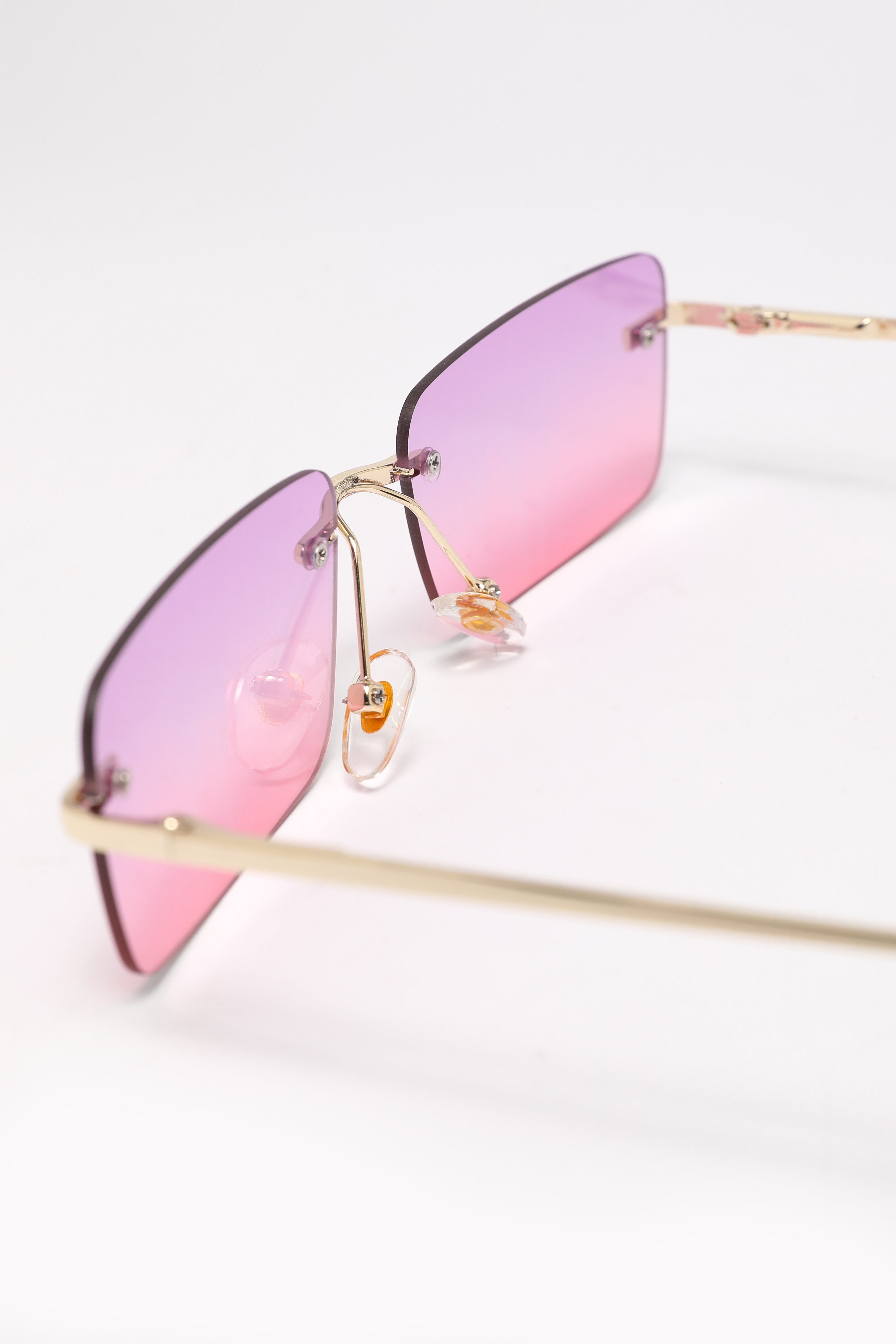 Glasses - Gold + Purple Pink