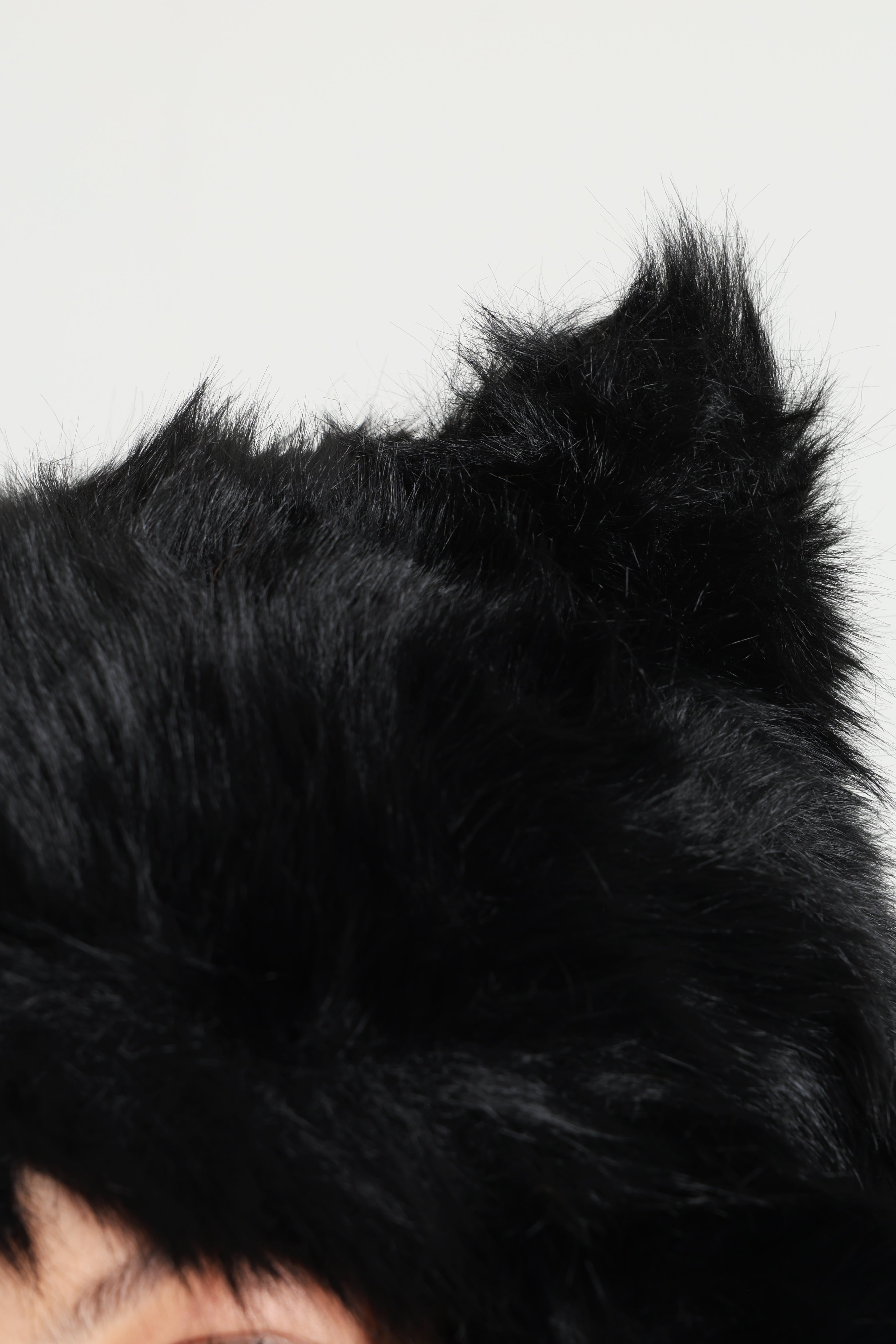 Chapka en fourrure synthétique - Black