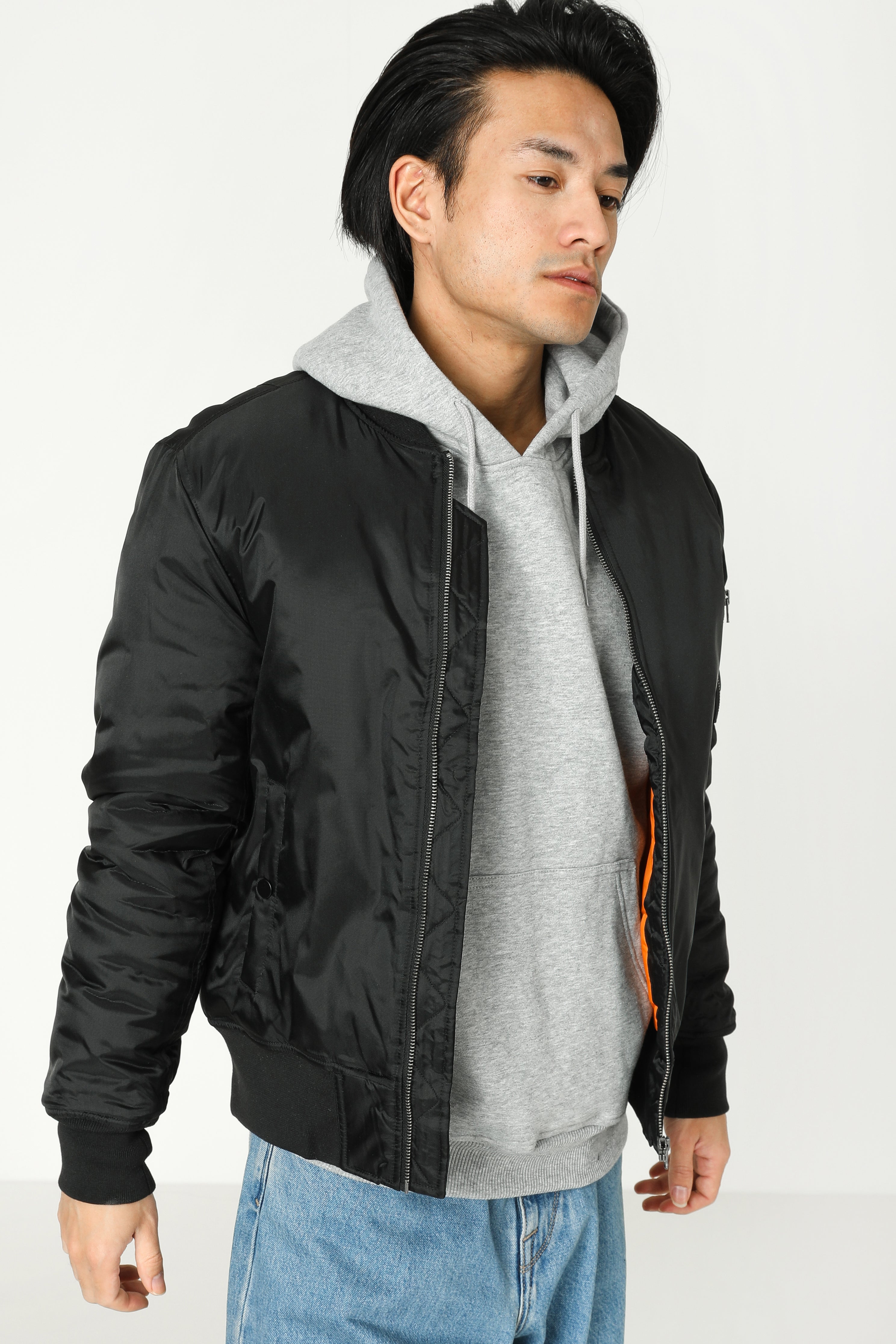 Veste aviateur matelassée - Noir