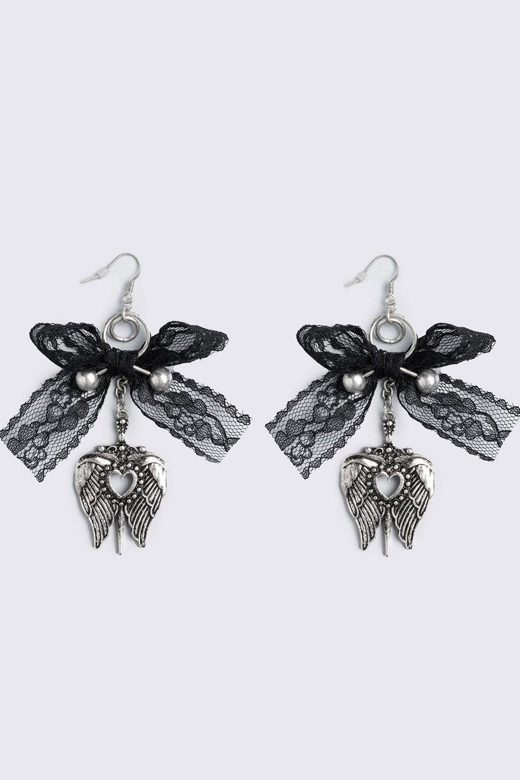 Sweet Sin Ohrringe - Oxidized Silver + Black