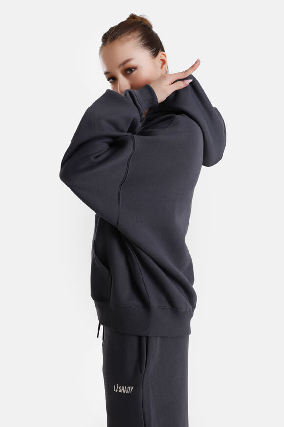 Sweat à capuche oversize - Gris foncé