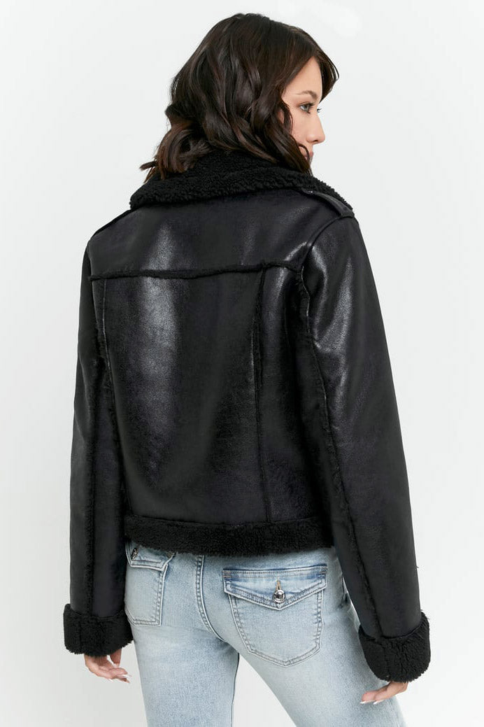Veste mouton retourné