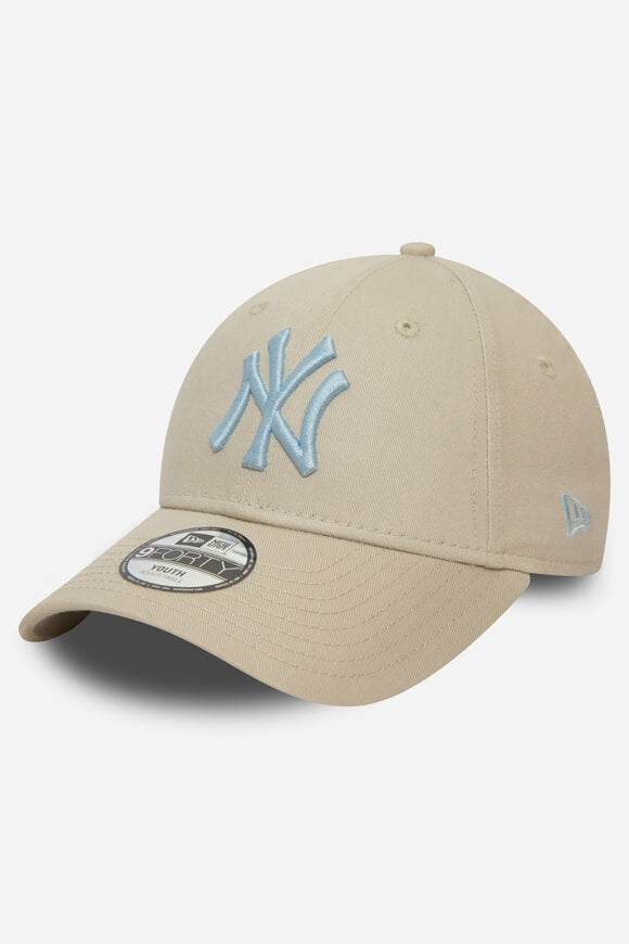 9Forty Cap / Strapback - Stone + Light Blue