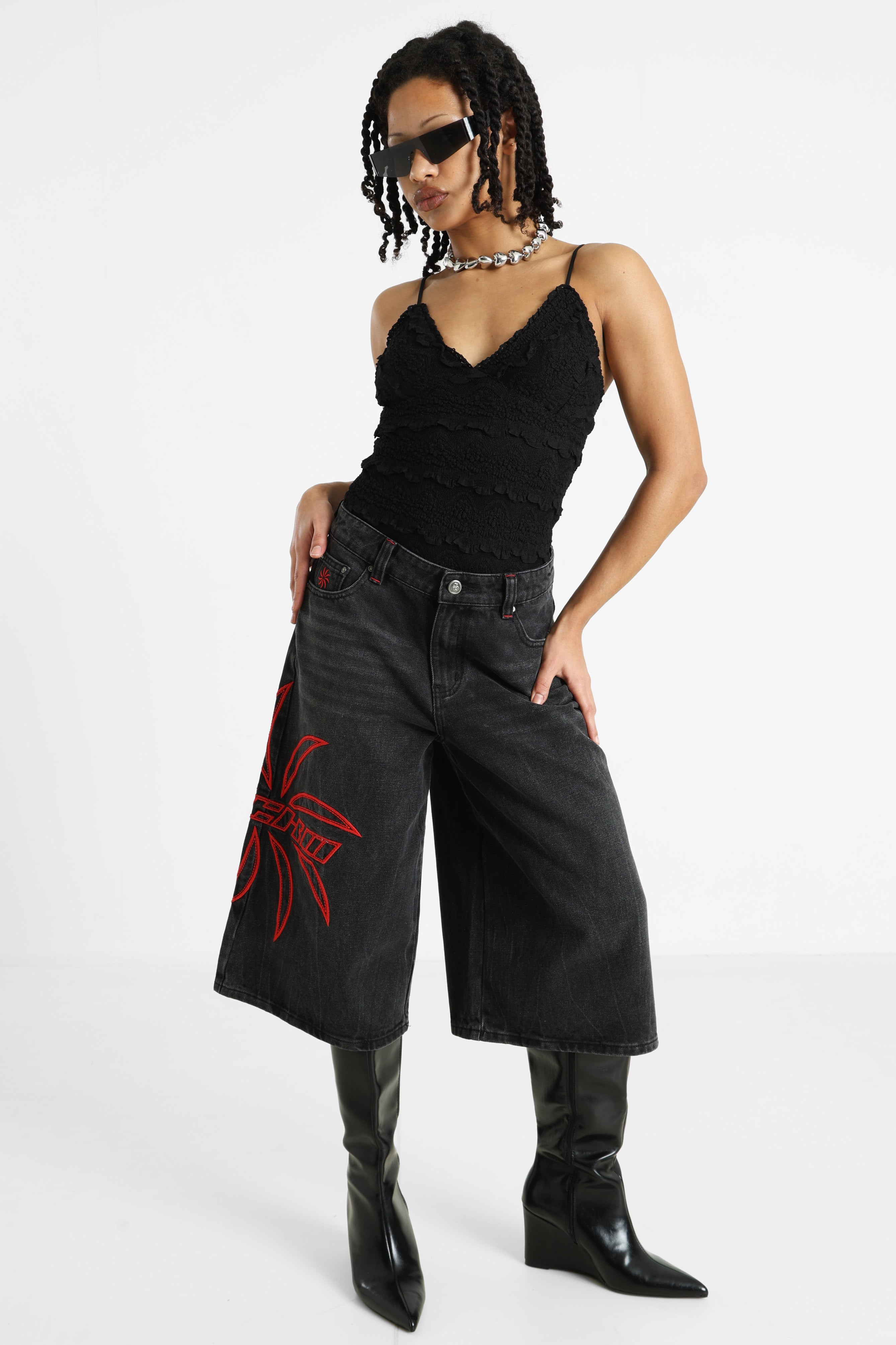 Spitzen-Body - Black