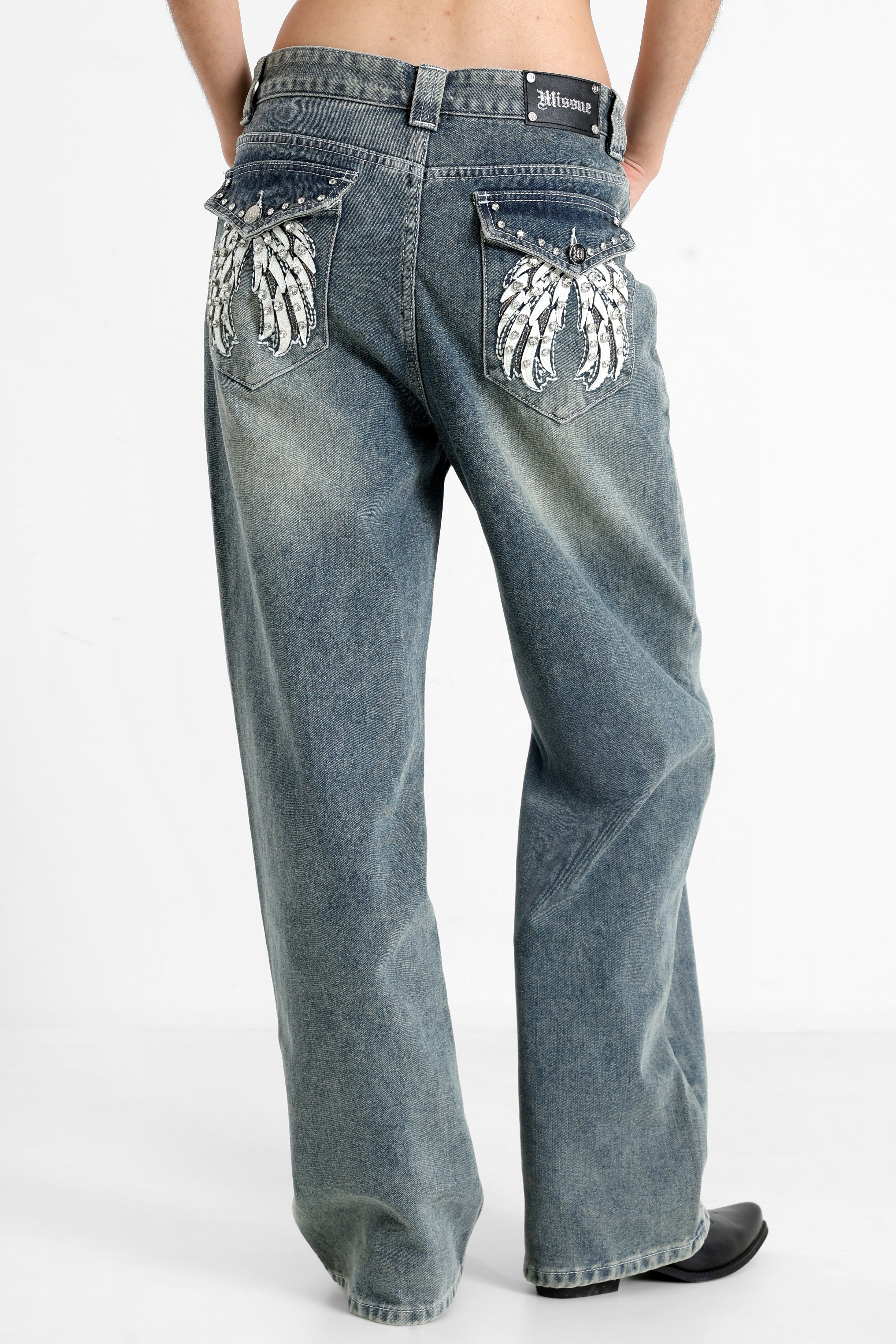 Jeans Baggy Fit - Blu medio Usato