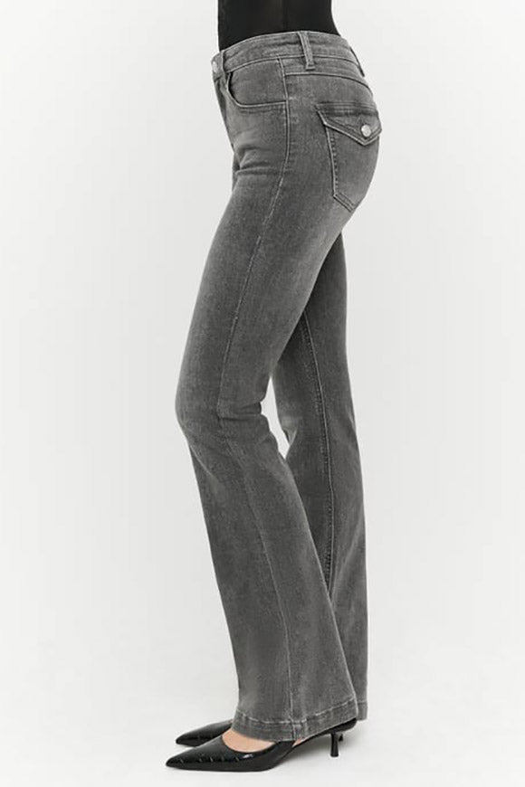 Jeans bootcut - Dark Grey Washed