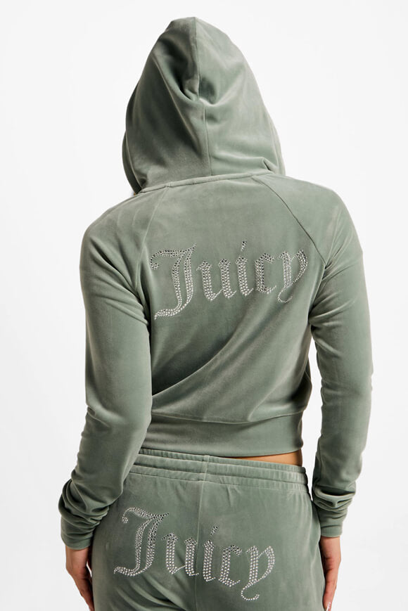 Madison Velvet Crop Jacket - Chinois Green