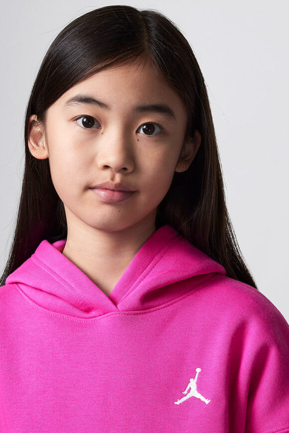 Brooklyn Kapuzensweatshirt - Fire Pink + White