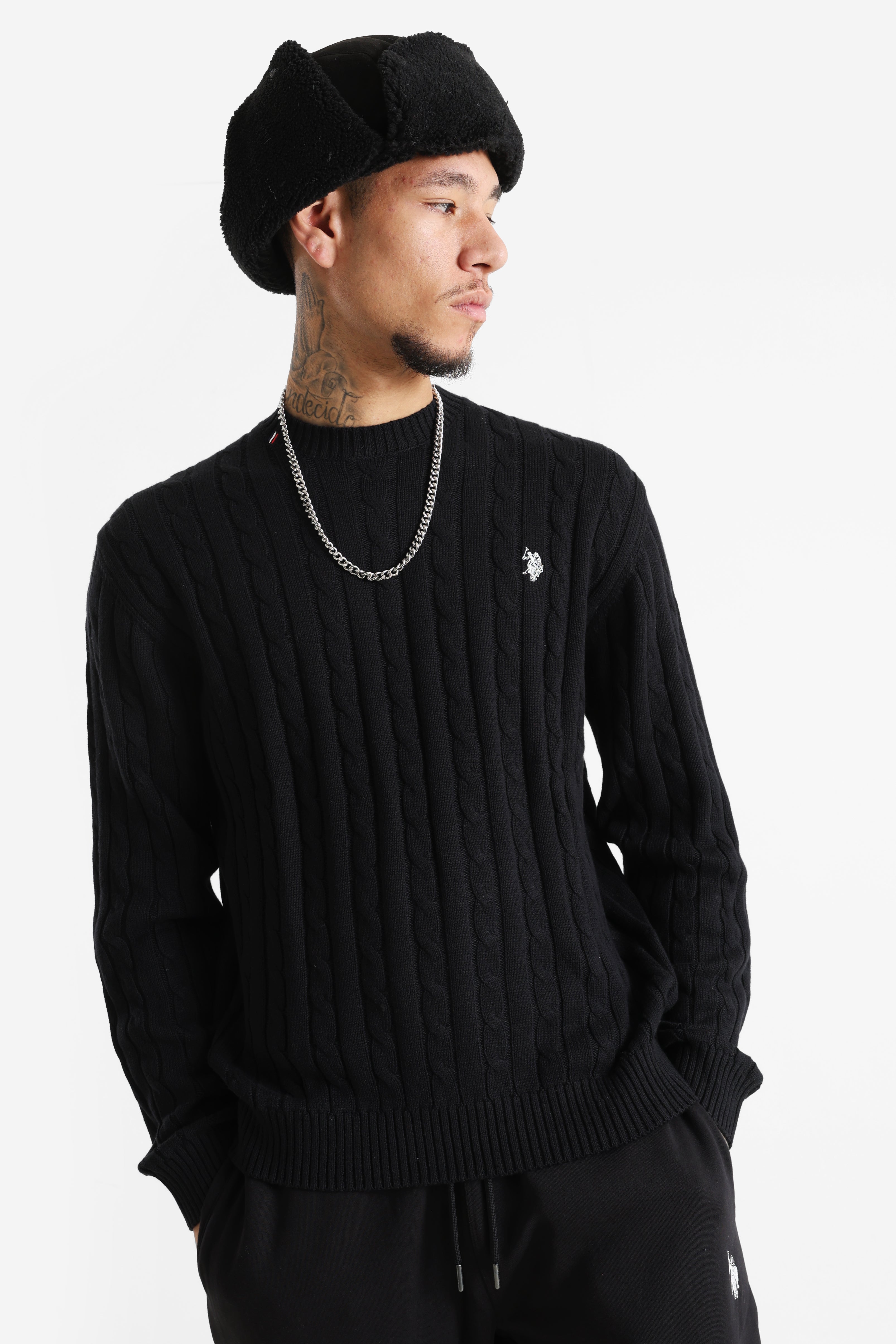 Bert pull en tricot - Black