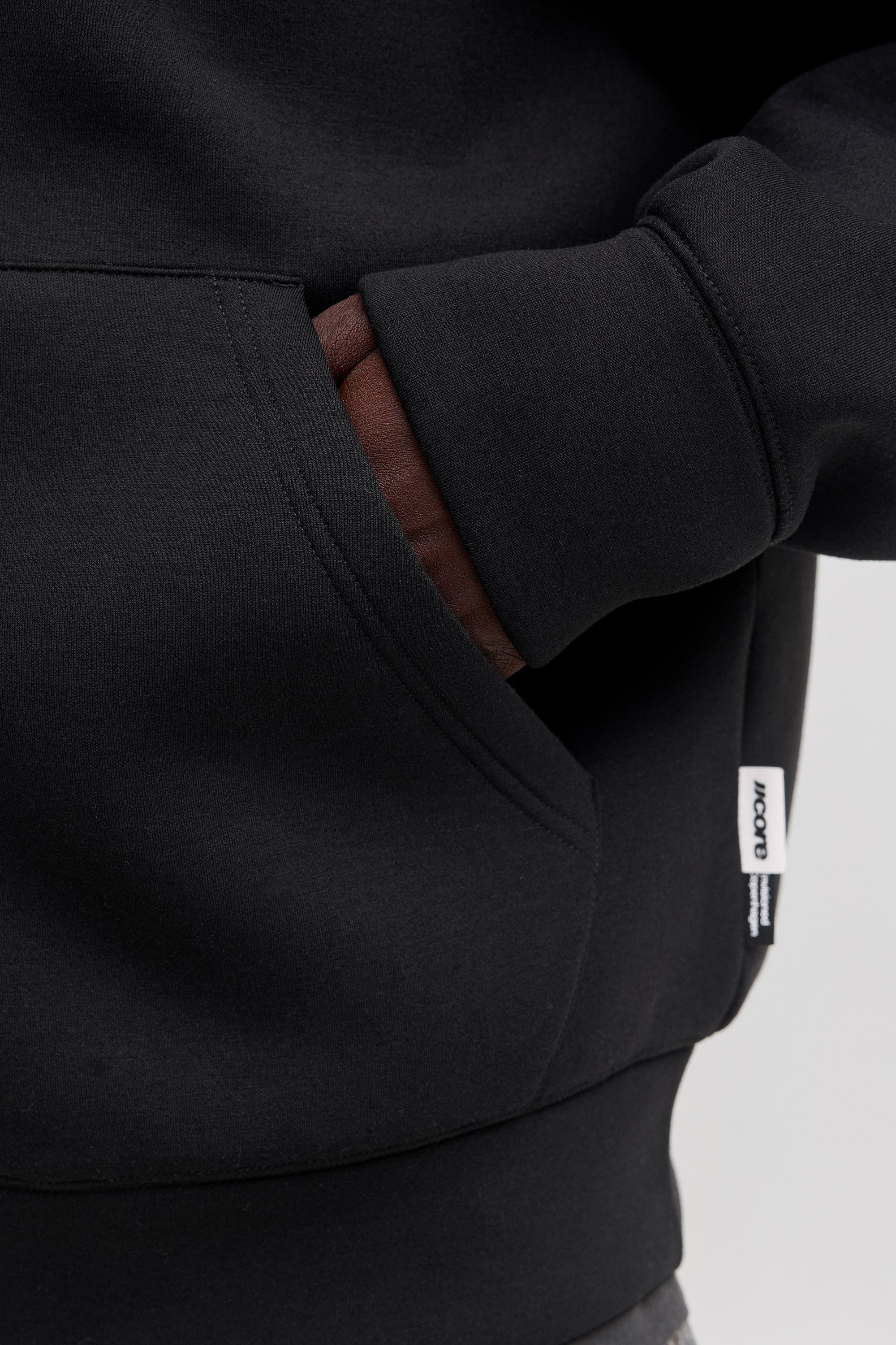 JCOLEGACY felpa con cappuccio e zip - Black