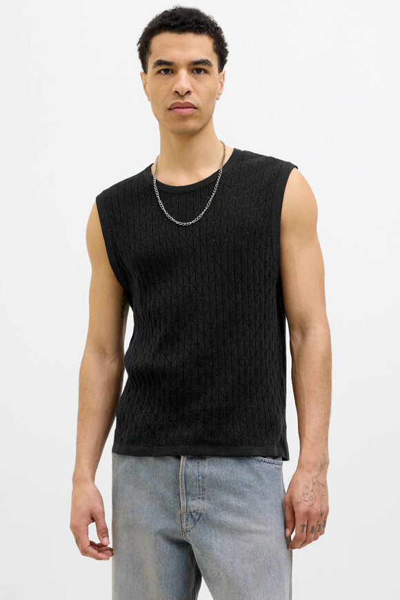 JORCORFU débardeur en tricot - Black