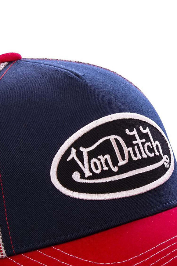 Trucker Cap / Snapback - Navy + Red + Grey
