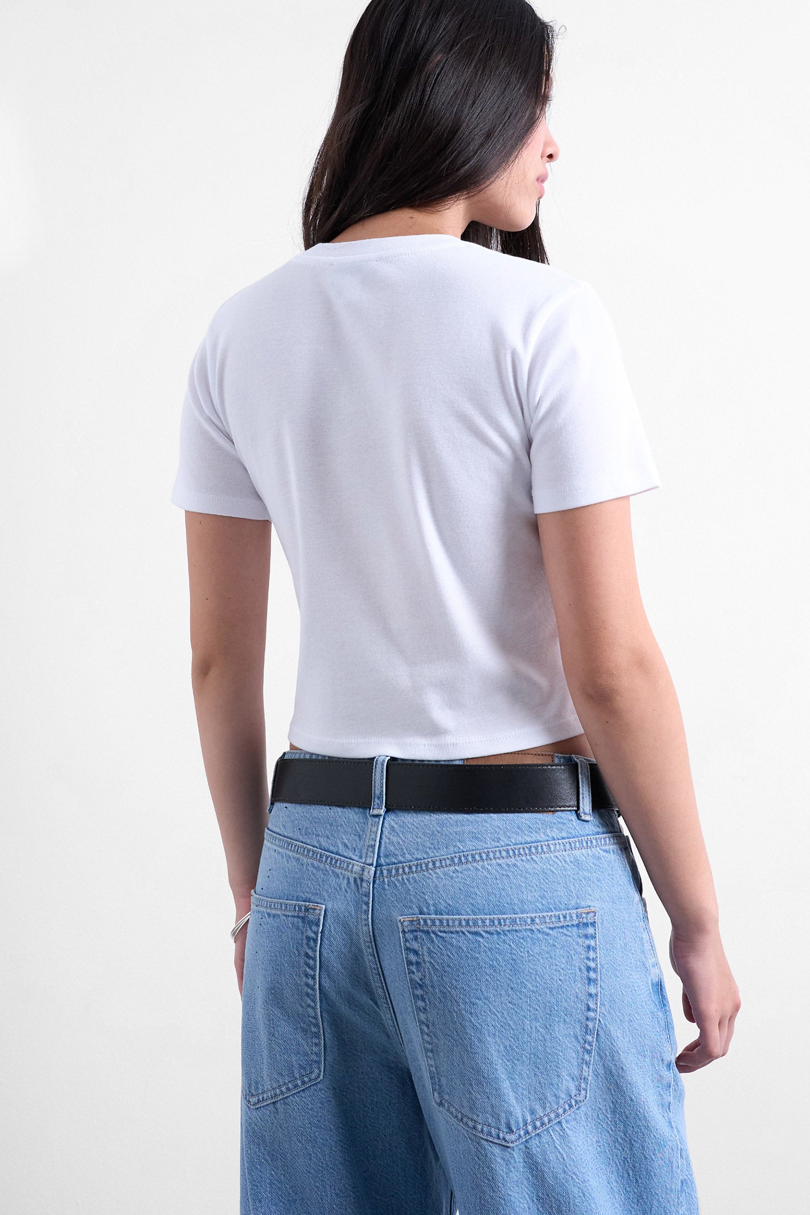 TSEVERYDAY Crop T-Shirt - Snow White