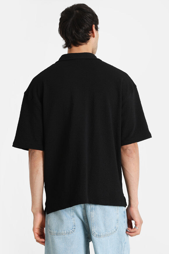 Acado strukturiertes Hemd - Black